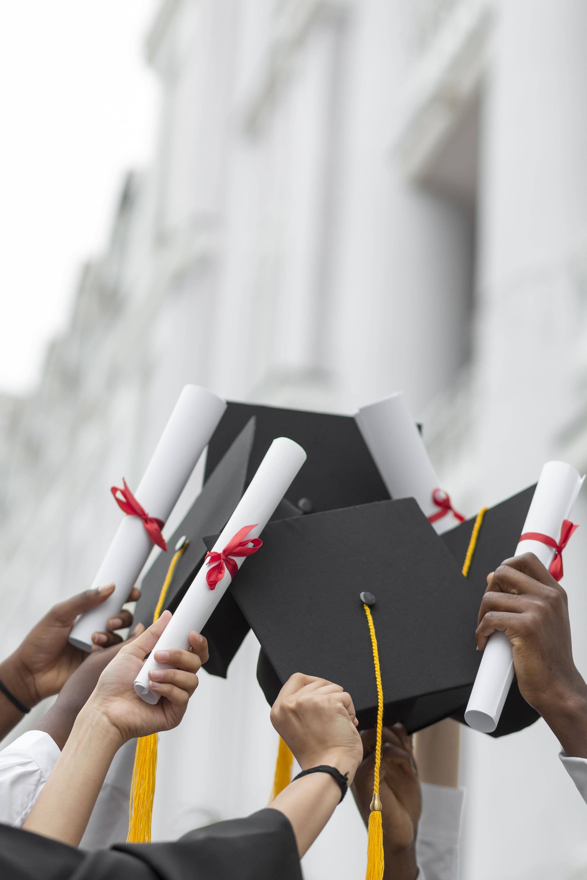 Students Celebrating Graduation